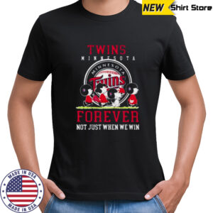 Minnesota Twins forever not just when we win Peanuts shirt