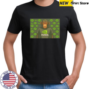 Monkey NVIDIA graphics processor shirt
