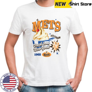 New York Mets ’47 Light Blue Ice Cream Parlor Foundation T Shirt