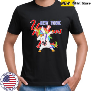 New York Yankees Baseball Unicorn Dabbing Funny shirt
