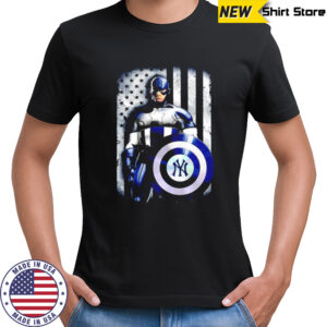 New York Yankees Captain America American Flag shirt