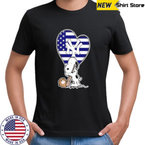New York Yankees Snoopy Heart Love Yankees shirt