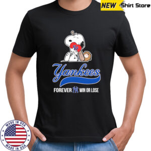 New York Yankees Snoopy Love Yakees Forever Win Or Lose shirt