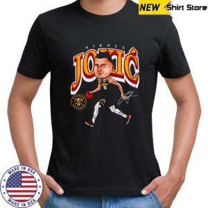 Nikola Jokic Denver Nuggets Cartoon signature shirt
