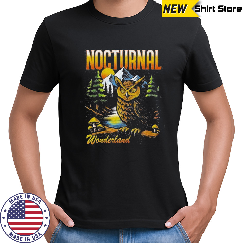 Nocturnal Wonderland Watcher Owl T-shirt