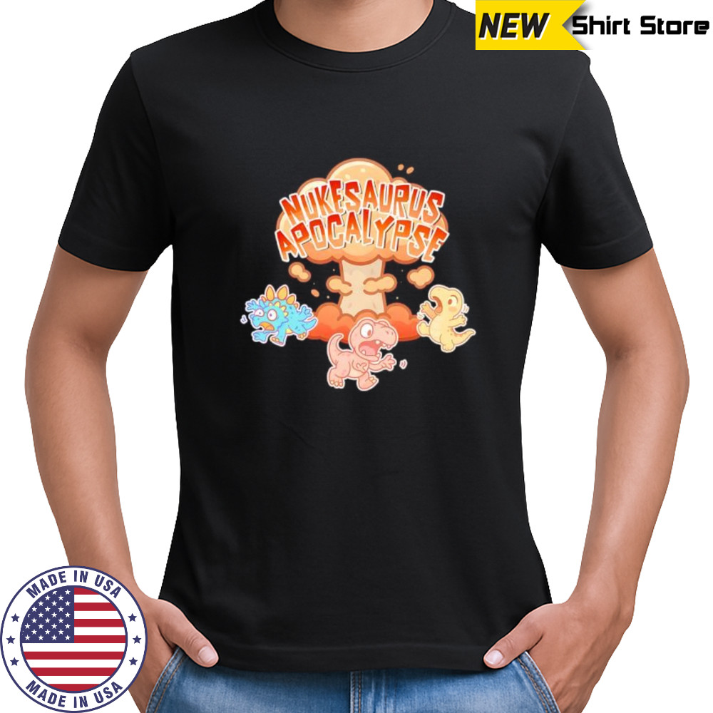 NukeSaurus Apocalypse dinosaur meme shirt