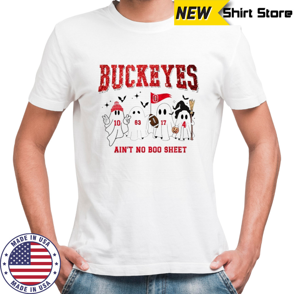 Ohio Football Boo Sheet Bow ain’t no boo sheet Halloween shirt
