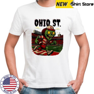 Ohio State Zombified Brutus cartoon shirt