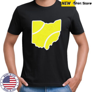 Ohio tennis ball map shirt