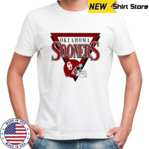 Oklahoma Sooners helmet triangle shirt