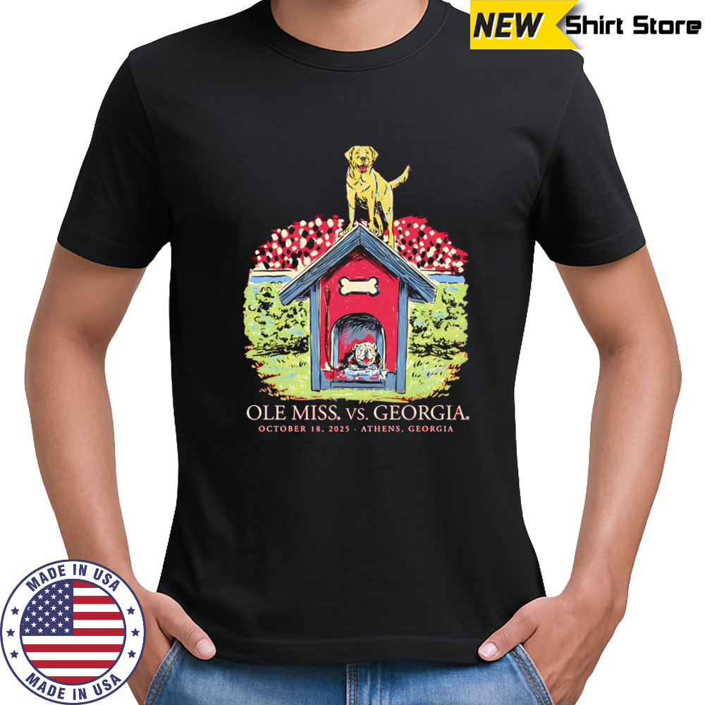 Ole Miss Rebels vs Georgia Bulldogs football game day 2025 shirt