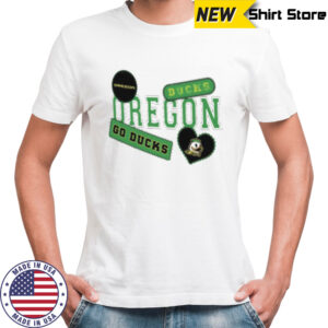 Oregon Ducks Go Ducks heart shirt