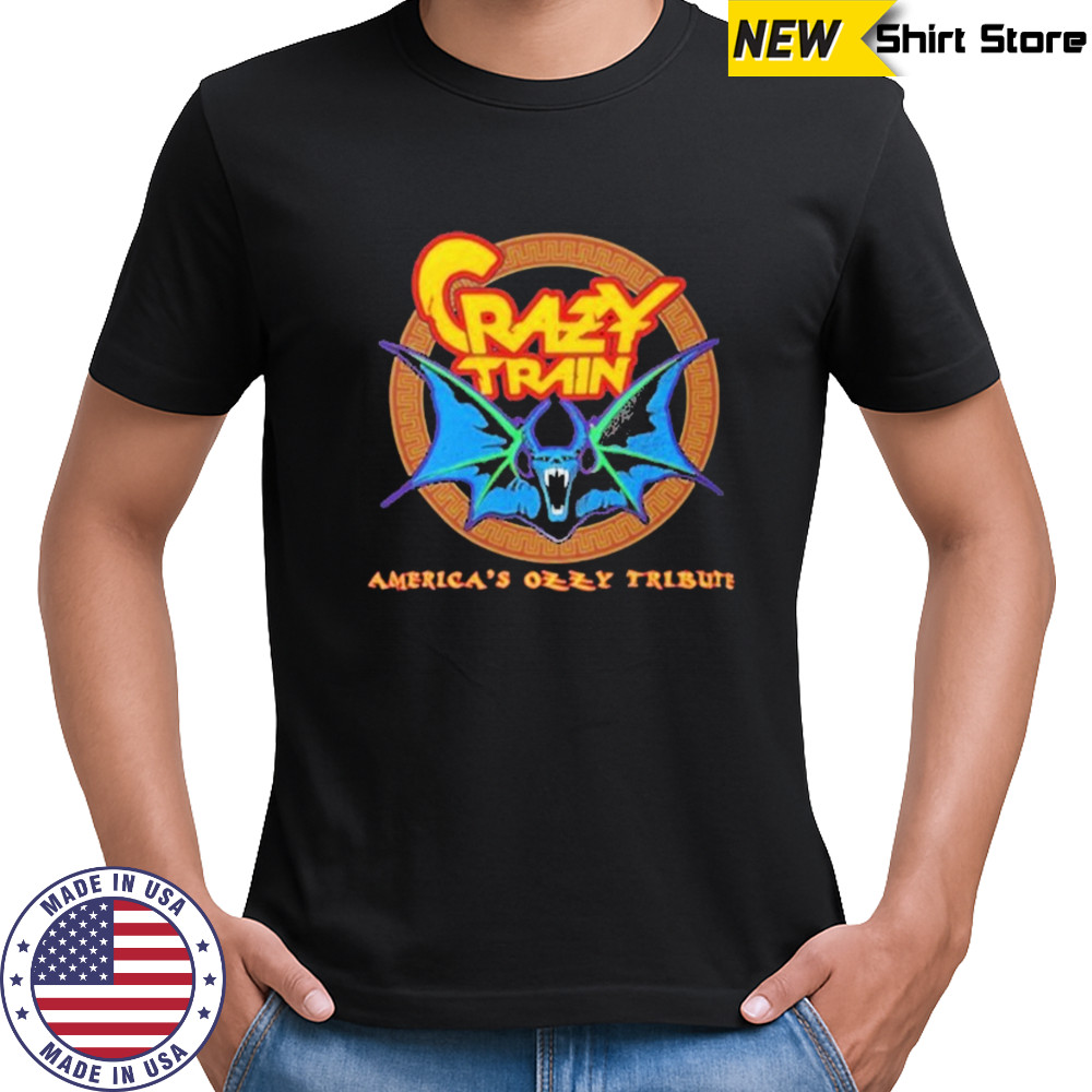 Ozzy Osbourne Crazy Train America’s Ozzy Tribute Bat T-shirt
