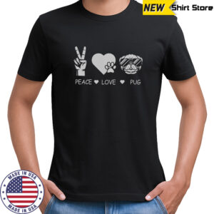 Peace Love Pug Premium T-Shirt