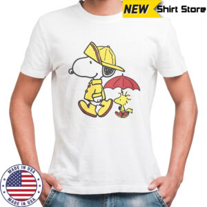 Peanuts Snoopy & Woodstock Rainy Day T-Shirt