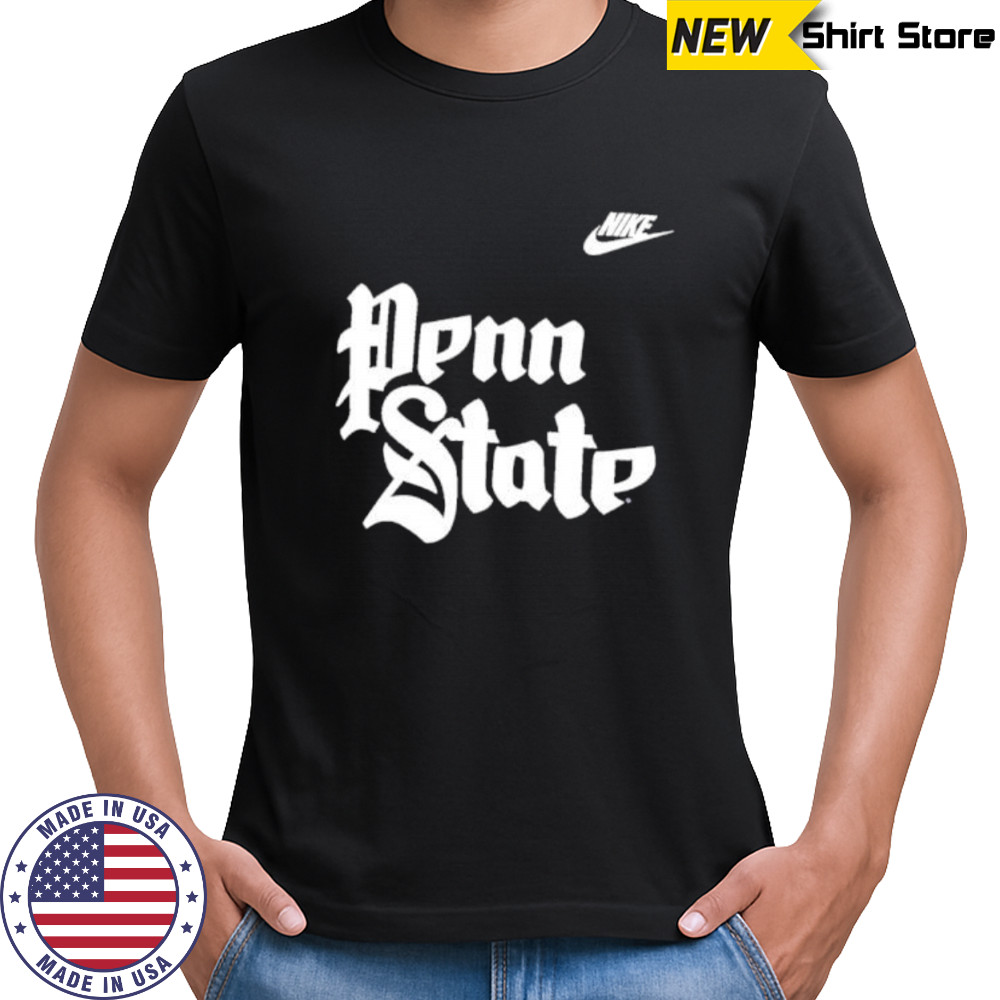 Penn State Nittany letter style shirt