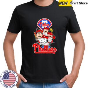 Philadelphia Phillies Snoopy Charlie Brown Woodstock The Peanuts Baseball shirt