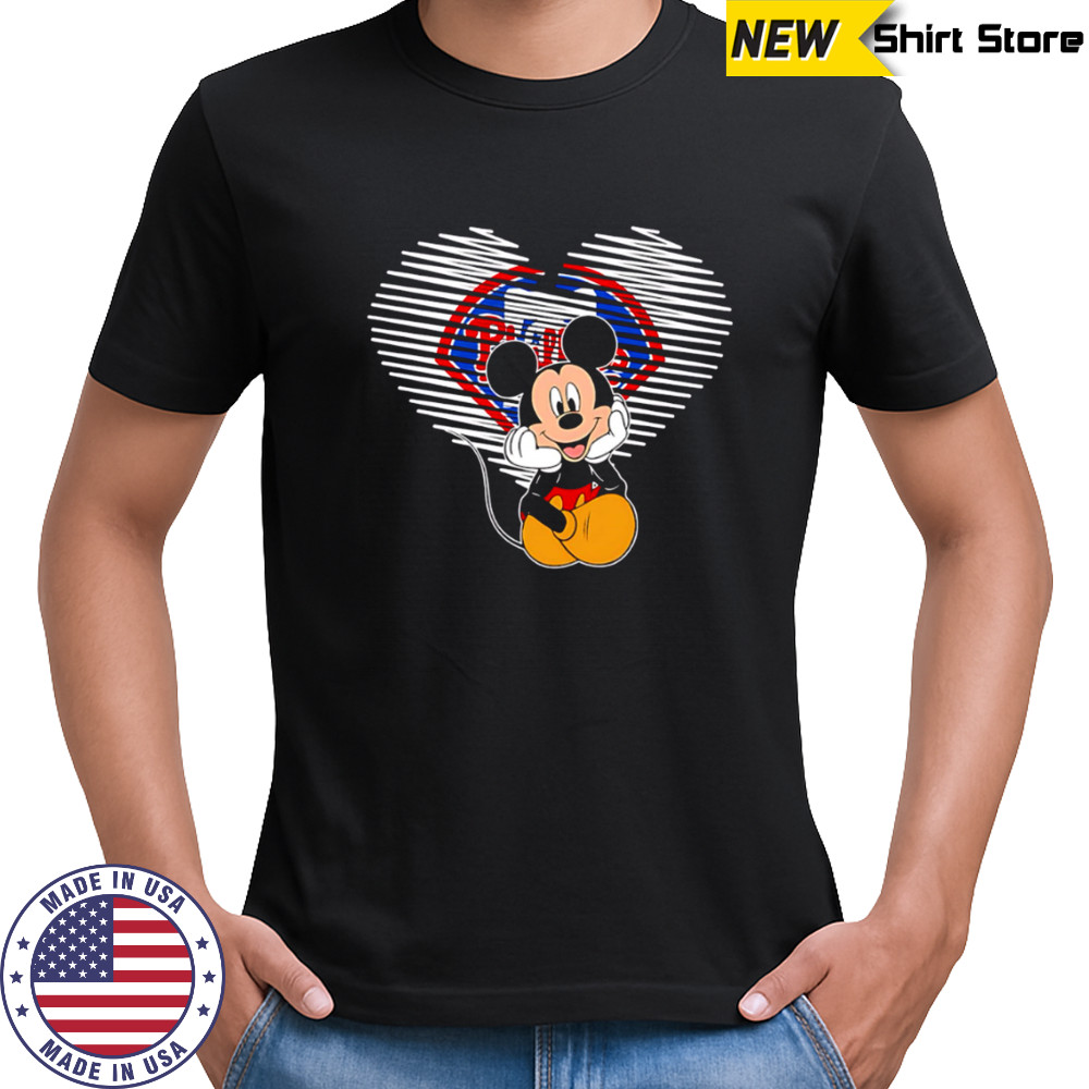 Philadelphia Phillies The Heart Mickey Mouse Disney Baseball shirt