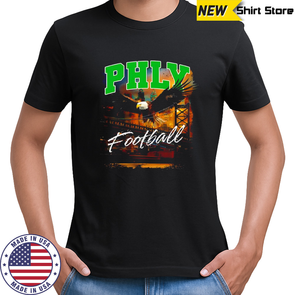 PHLY Philadelphia Eagle Football Skyline City shirt