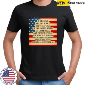 Pledge of Allegiance American Flag shirt