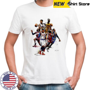 Professional basketball player legend graphic shirt