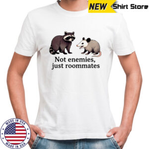 Raccoon and Opossum not enemies just roommates shirt