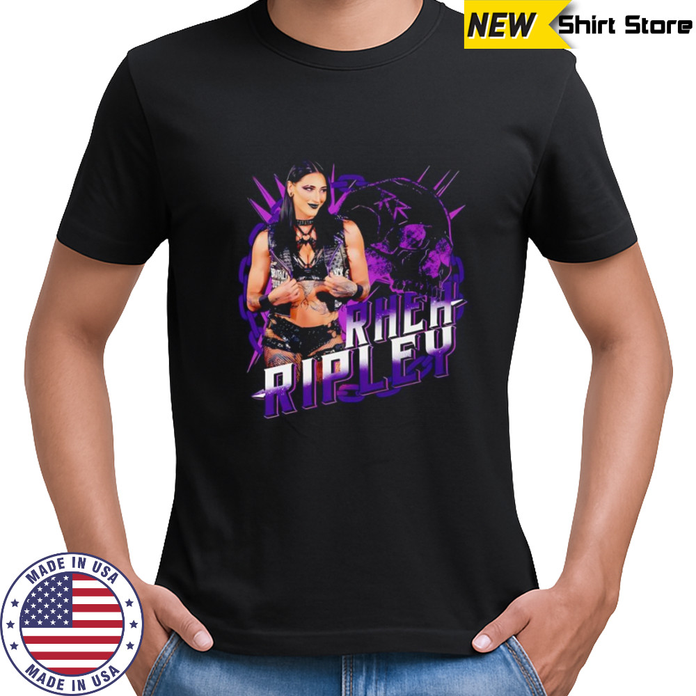 Rhea Ripley skull shirt