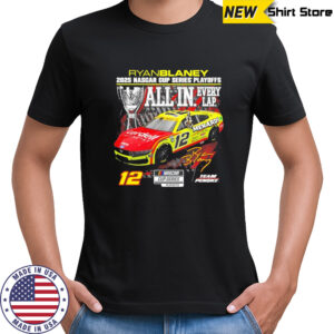 Ryan Blaney Checkered Flag Sports 2025 NASCAR Cup series playoffs menards shirt