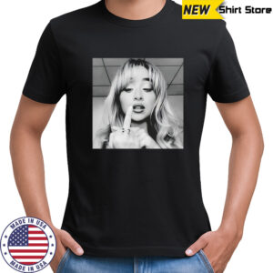 Sabrina middle fingher music lover funny graphic shirt