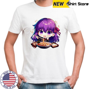 Sakura Matou Fate Stay Night Anime Chibi Ramen chibi shirt