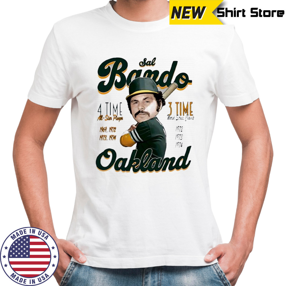 Sal Bando Oakland Comic 3 time all star player shirt