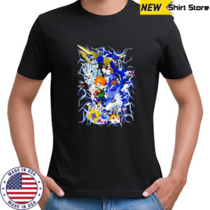Sane Digimon Gabumon Anime graphic shirt