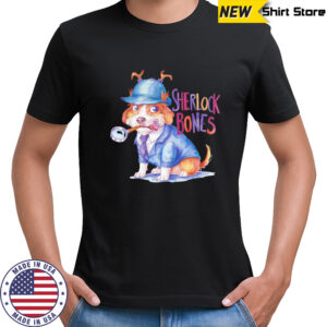 Sherlock bones Detective Dog shirt