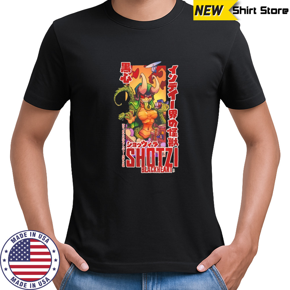 Shotzi Blackheart Shotzi Indy godzilla shirt
