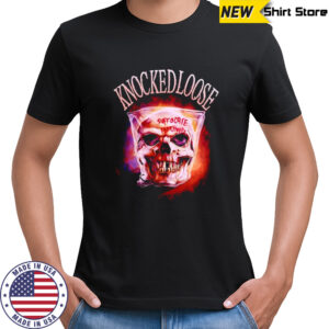 Skull in plastic bag horror graphic music lover shirt