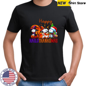 Snoopy HalloThanksMas shirt