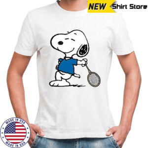Snoopy Tennis Player cartoon shirt