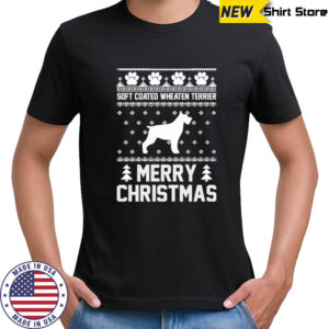 Soft coated wheaten Terrier merry X-mas Ugly Christmas sweatshirt