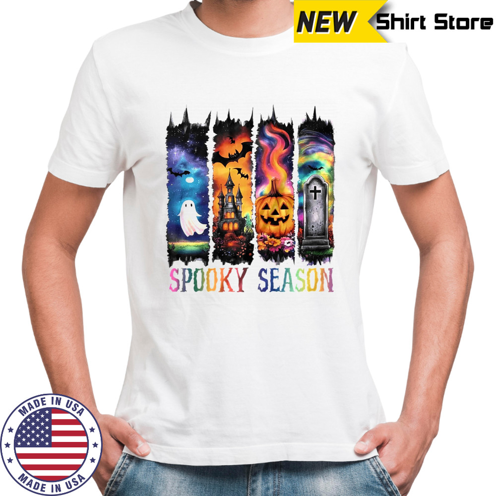 Spooky Season Vintage Halloween Ghost Coquette Fall Pumpkin shirt