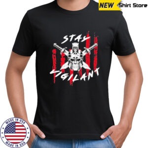 Stay Vigilant Skull Swords T-Shirt