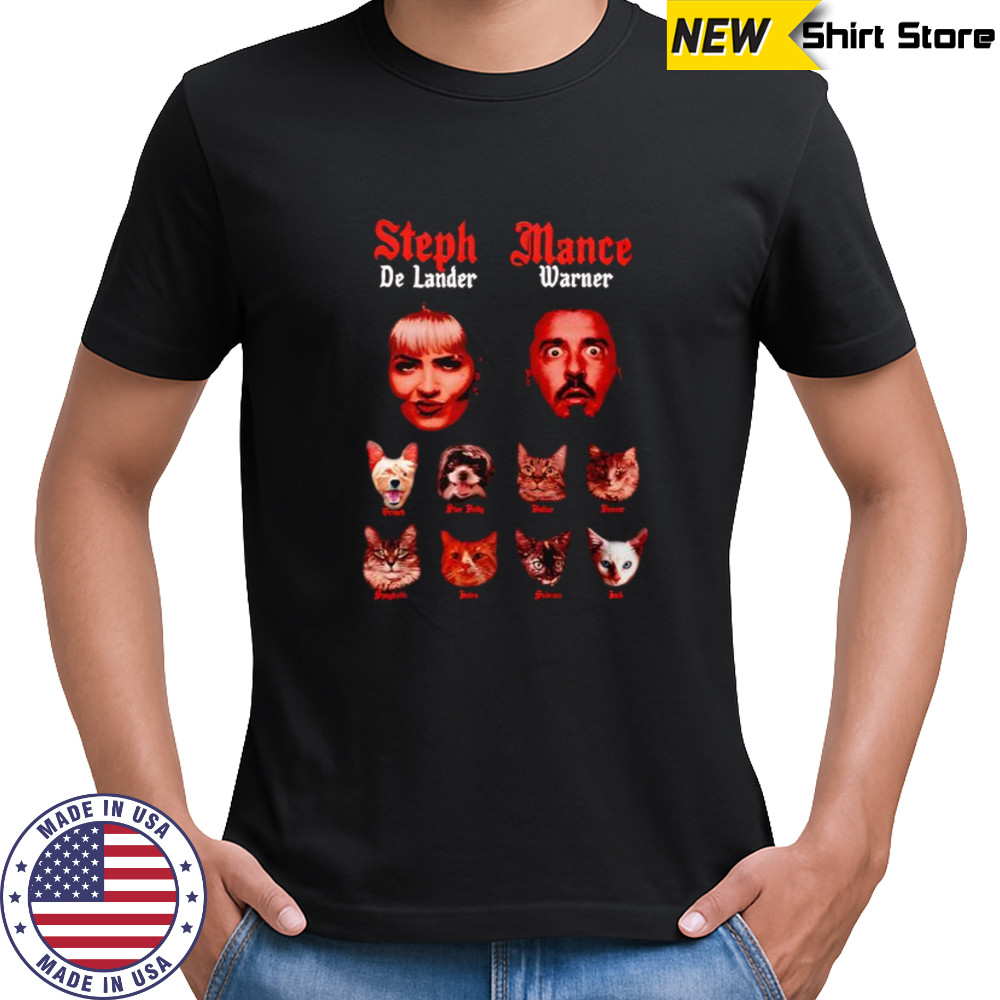 Steph De Lander and Mance Warner shirt
