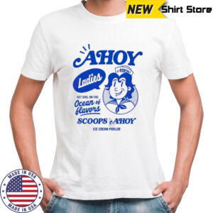 Stranger Things ladies Scoops Ahoy ice cream Parlor shirt