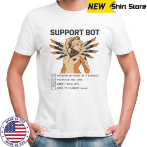 Support bot revived in front of 3 enemies pocketed the tank didn’t heal dps shirt