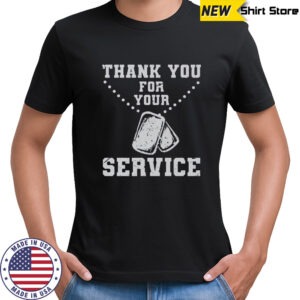 Thank You For Your Service Dog Tag T-Shirt
