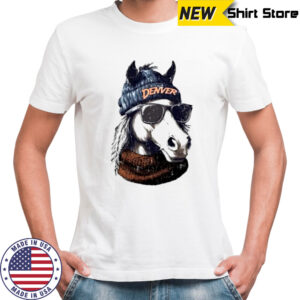 The Denver Broncos football mascot shirt