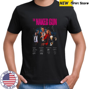 The Naked Gun movie signatures poster shirt