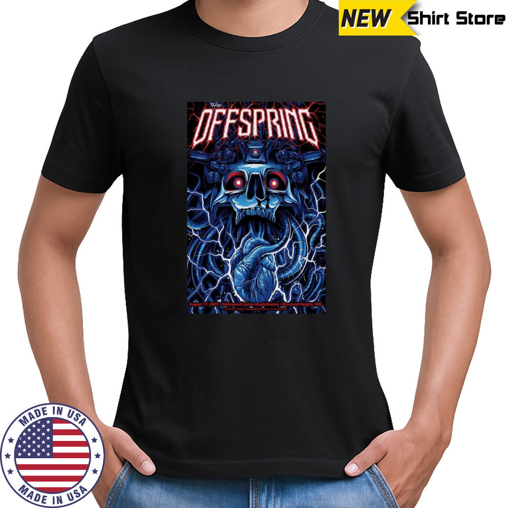 The Offspring Tour 2025 Hollywood Casino Amphitheater Poster T-Shirt