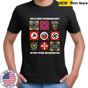This is today’s republican party the party of hate and insurrection shirt