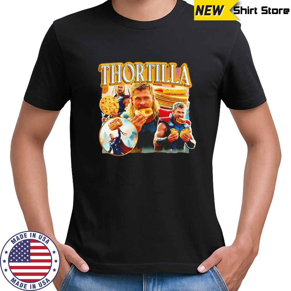 Thortilla Thor Tortilla parody shirt