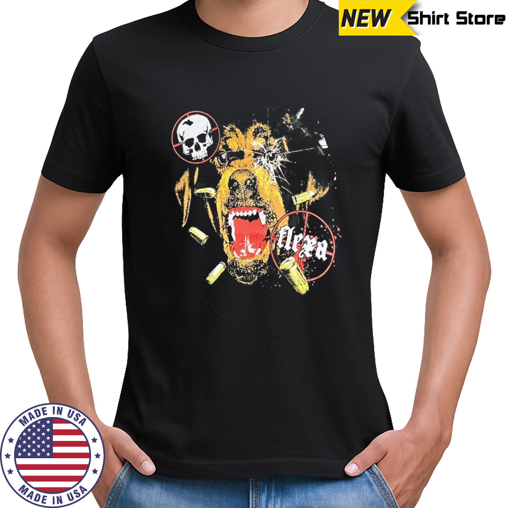 Top Flexana Angry Dog T-shirt